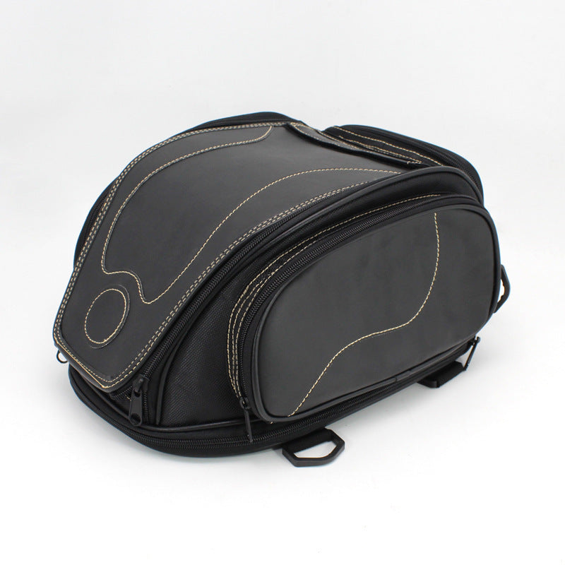 Retro Motorcycle Tail Bag Helmet Storage Waterproof