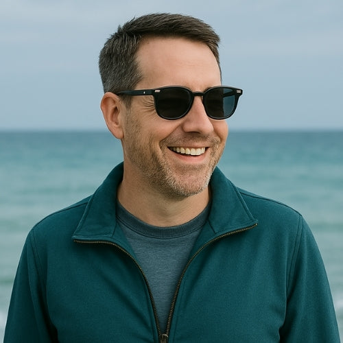 Polarized Vintage Sunglasses for Men – Classic UV400 Outdoor Fashion Glasses with Anti-Reflective Mirror Lenses