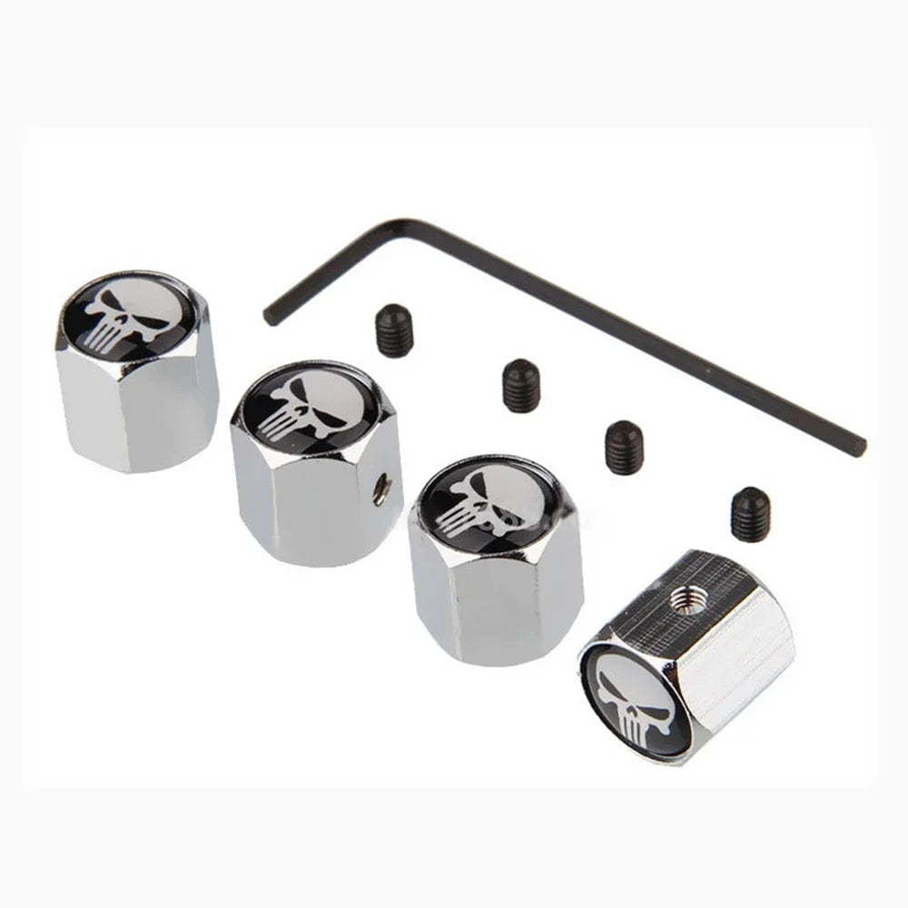 Anti-Theft Skull Valve Stem Caps