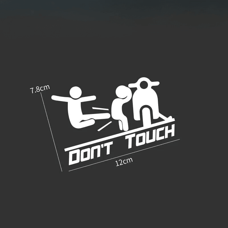 "Don't Touch" Sticker