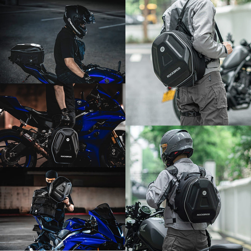 Hard Shell Motorcycle Rear Seat Bag